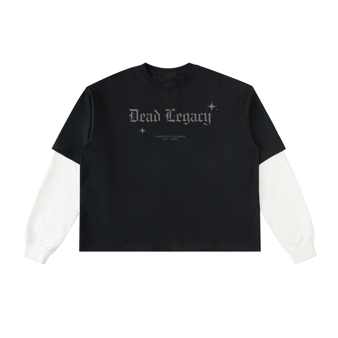 Dead Legacy Black on white T design